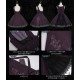 Iris De Nuit Rose Cemetery Capes Blouses Cardigan JSKs and OP(Reservation/Full Payment Without Shipping)